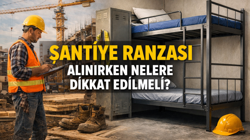 Şantiye Ranzası Alınırken Nelere Dikkat Edilmeli?