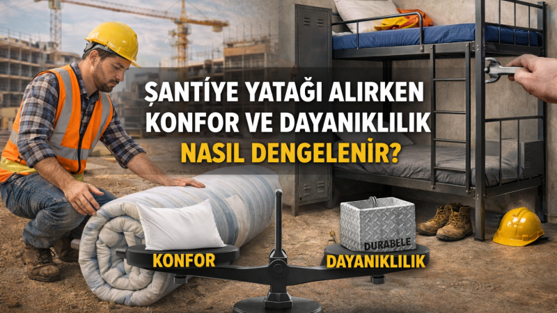 Şantiye Yatağı Alırken Konfor ve Dayanıklılık Nasıl Dengelenir?